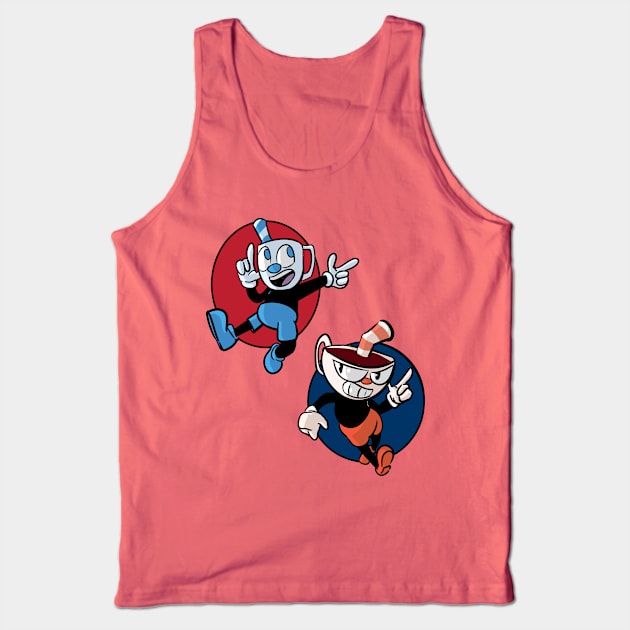 cuphead and mugman Tank Top by inkpocket